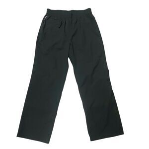 Obermeyer Ski Snow Pants Womens 14 Black Nylon Lightweight Winter Snowboarding